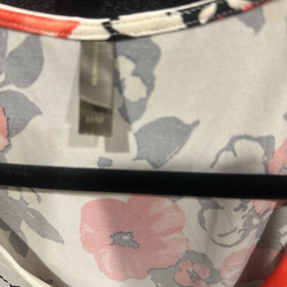 Denver Hayes Floral Sleeveless Blouse - Red, Black, and White - Picture 2 of 4